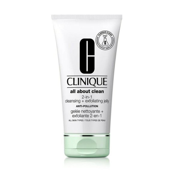 CLINIQUE All About Clean 2-in-1 Cleansing + Exfoliating Jelly 5 oz Full Size - Picture 3 of 3